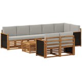  Setovi sofa Čvrsto drvo akacije | shoptok.hr