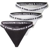 Karl Lagerfeld Slip crna / bijela | shoptok.hr