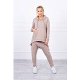 Kesi Set with Baggy trousers dark beige Cene