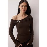 TRENDYOLMILLA ženska bluza Twoaw26Bz00121, braon-braon | Eponuda.com