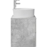  Umivaonik s policom Betonska siva 49,5 x 44,5 x 65 cm | shoptok.hr