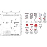 Male kuće Drvena kuća ARLANZON B 626 × 740 cm – bez završnog krovnog pokrova | shoptok.hr