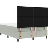  s opruga kutije Svjetlosiva 200 x 140 cm Baršun | shoptok.hr