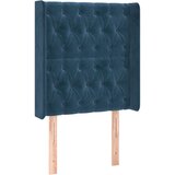 Maison Chic vzglavna omarica - nočna omarica - posteljna omarica z ušesi temno modro 83x16x118/128 cm žamet, (21710435) Cene