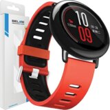 Beline pašček za uro 20MM silikon dvojna barvna rdeča-črna, (21969066) | Shoptok.si