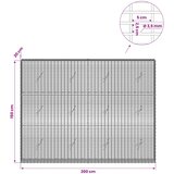  Gabion s žicom debljine 3,5 mm i mrežom 5x2,5 cm 200x20x150 cm | shoptok.hr