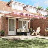  Povlačivi tende Crvena 450 × 300 cm Poliester i aluminij | shoptok.hr