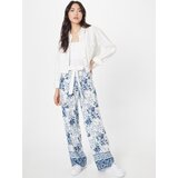 Trendyol Hlače mornarska / dimno modra / bela | Shoptok.si