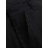 Ombre Classic men's chino shorts with rolled up leg - black | shoptok.hr