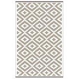 Green Decore Bež-bijeli obostrani tepih pogodan za vanjski Nirvana, 120 x 180 cm | shoptok.hr