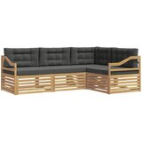  Set vanjskih sofa 4 pcs Bijela i antracit 245,5 x 166,5 x 73 cm | shoptok.hr