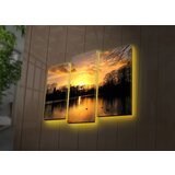 Wallity 3PATDACT-22 multicolor decorative led lighted canvas painting (3 pieces) Cene