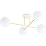  Luster na šipci MAGNUM 4xE14/10W/230V bela/zlatna | Eponuda.com
