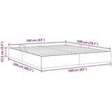  Ottomanska Okvir za krevet s pohranom s pohranom Baršun - Svjetlosiva 160 x 200 cm | shoptok.hr