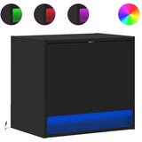 Maison Chic Stenski Dvo delni komplet Nočne omarice - Nočne mize z LED lučkami črna, (21688107) Cene