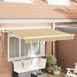 vidaXL Okvir tende Rumena in Siva 250 x 200 cm Poliester s PU premazom | Shoptok.si
