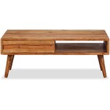  Stolić za kavu od masivnog drva sa izrezbarenom ladicom 100 x 50 x 40 cm | shoptok.hr