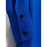 Reserved mini srajčna obleka - modra | Shoptok.si