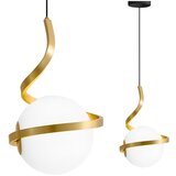 Toolight Luster od staklene kugle s spiralnim visećim svjetlom APP1733-1CP ZLATO | shoptok.hr