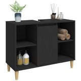 Ormarić za umivaonik crni 80 x 33 x 60 cm konstruirano drvo | shoptok.hr