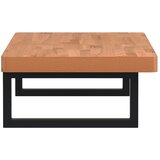  Zidna polica za umivaonik od čelika i masivne bukovine Smeđa 80 x 40 x 4 cm | Shoptok.si