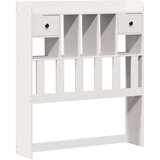  Knjižna postelja brez vzmetnice bela 75x190 cm trdna borovina, (21532513) | Shoptok.si