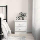 vidaXL Nočna omarica ALTA bela 43x35x40,5 cm trdna borovina | Shoptok.si
