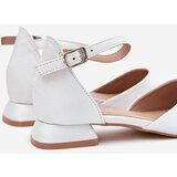 EVENTO Children's Shiny Sandals On Low Heel White Nelly | Shoptok.si