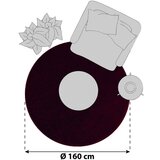Novel Preproga Z Visokim Florom Ata, Rdeča, Ø 160cm | Shoptok.si