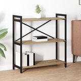 vidaXL Knjižna omara artisan hrast 80 x 30 x 83 cm Konstruiran les Cene
