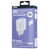 Remax 20W A+C charger C-L cable set RP-U120 EU Cijene
