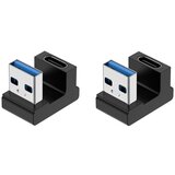 INF 2-Pack U-Shaped USB na Type-C Adapter: USB moški na Type-C ženski pretvornik, (5000098881) | Shoptok.si