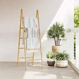 Ljestve za Ručnike s Pet Šipki Bambus 50x160 cm