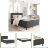 The Living Store Boxspring postelja temno sivo blago 160x200 cm - Boxspring Postelja, (21737487) | Shoptok.si