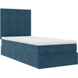  Okvir kreveta s madracima tamnoplavi 90x200cm baršunasti | shoptok.hr