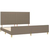  Okvir za krevet bez madraca smeđesivi 200x200 cm od tkanine | shoptok.hr