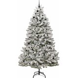  Umjetno božićno drvce Zelena i bijela 270 cm PVC i metal | Eponuda.com