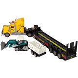 Lean_Toys Tovornjak z vlečnim vozilom R/C stroj na daljinsko upravljanje s prikolico Rumena | Shoptok.si