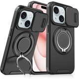  Torbica camshield ring stand za iphone 15 6.1 crna Cene