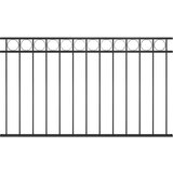 PANEL za ogradu čelični 1 7 x 0 8 m crni | shoptok.hr