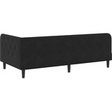  Kutni okvir kreveta Crna 90 x 200 cm Baršun | shoptok.hr