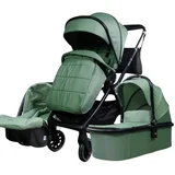 alfa premium kolica za bebe 3u1 zelena
