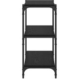 vidaXL Knjigovni omar Črni hrast 40 x 33 x 70.5 cm Konstruiran les | Shoptok.si