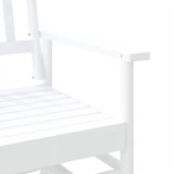  Klupa za ljuljanje bijela 118x70x104,5 cm masivno drvo topola | Eponuda.com
