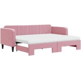  Dnevni krevet na razvlačenje ružičasti 80 x 200 cm baršunasti | shoptok.hr