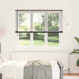 vidaXL Zavjesa za prozor sa zavjesama Ostalo Crna 160 x 175 cm Aluminij | shoptok.hr
