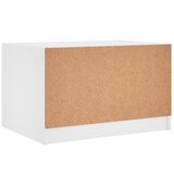  Stolić za kavu sa staklenim vratima bijeli 68x50x42 cm | shoptok.hr