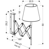 Lesnina XXXL STENSKA SVETILKA 40 W 230 V E27 | Shoptok.si