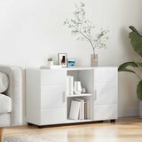  Kreveta FLORIN Visoki sjaj bijela 88,5 x 30,5 x 55,5 cm | shoptok.hr