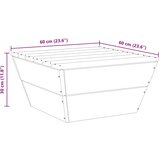  Vrtni stolovi 2 kom 60 x 60 x 30 cm od impregnirane smrekovine | Eponuda.com